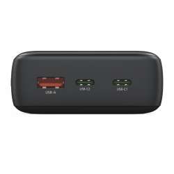 HAMA Външна батерия "PD20-W20", 20000 mAh, 3 изхода: 2 x USB-C, USB-A, Бързо зареждане