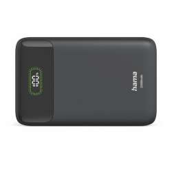 HAMA Външна батерия "PD20-W20", 20000 mAh, 3 изхода: 2 x USB-C, USB-A, Бързо зареждане