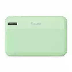 HAMA Външна батерия "Pocket 10", 10000 mAh, Изходи: 2x USB-A, зелена