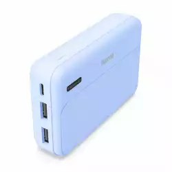 HAMA Външна батерия "Pocket 10", 10000 mAh, Изходи: 2x USB-A, син