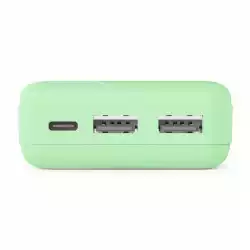 HAMA Външна батерия "Pocket 10", 10000 mAh, Изходи: 2x USB-A, зелена