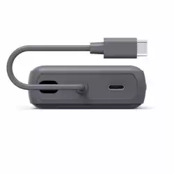 HAMA Външна батерия „Travel“ с кабел, 10000mAh, 2 изхода: 2x USB-C, антрацит