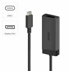 HAMA Видео адаптер, USB-C - DisplayPort / HDMI™, Ultra-HD 4K@@60hz
