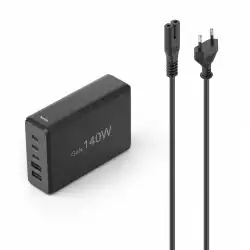 HAMA Зарядна станция 140 W, GaN, Fast Charger, 3 x USB-C, 2 x USB-A, PD
