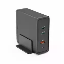 HAMA Зарядна станция 140W, USB-C, 3 порта, GaN, Power Delivery (PD)