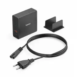 HAMA Зарядна станция 140W, USB-C, 3 порта, GaN, Power Delivery (PD)                          
