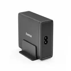 HAMA Зарядна станция 140W, USB-C, 3 порта, GaN, Power Delivery (PD)