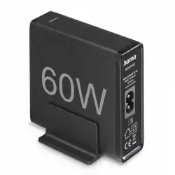 HAMA Зарядна станция 4 порта, 60W, 2 x USB-C, 2 x USB-A, PD, Fast Charge
