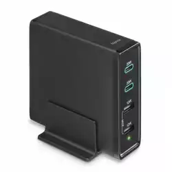 HAMA Зарядна станция 4 порта, 60W, 2 x USB-C, 2 x USB-A, PD, Fast Charge