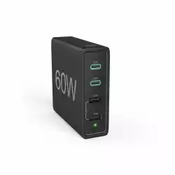 HAMA Зарядна станция 4 порта, 60W, 2 x USB-C, 2 x USB-A, PD, Fast Charge