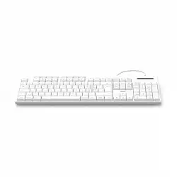 HAMA Жична клавиатура "CK-200", USB-A,USB-C, 8 мултимедийни клавиша, кирилизирана, бяла