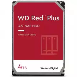 Хард диск WD Red Plus, 4TB NAS, 3.5", 256MB, 5400RPM                          
