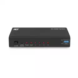 HDMI Сплитер ACT AC7831, 1 вход 4 изхода., 4K, Черен