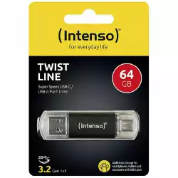 Intenso USB Flash Drive 3.2 64GB Twist Line