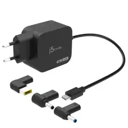j5create Зарядно 67W GaN PD USB-C® Mini Charger с 4.5 mm 3 вида DC конвертора