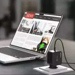 j5create Зарядно 67W GaN PD USB-C® Mini Charger с 4.5 mm 3 вида DC конвертора