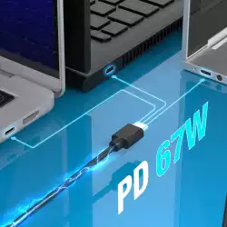 j5create Зарядно 67W GaN PD USB-C&reg; Mini Charger с 4.5 mm 3 вида DC конвертора                          