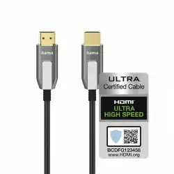 Kабел HAMA Ultra High Speed HDMI - HDMI, 8K, 10.0 м,48Gbit/s, сертифициран                          