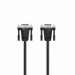 Кабел за монитор HAMA 200707, VGA мъжко - VGA мъжко, 1.50 м, Екраниран, Черен                          