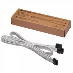Кабел за захранване Phanteks 12VHPWR към 2x8Pin PCI-E, Бял