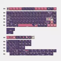 Капачки за механична клавиатура Keychron Cherry Profile Dye-Sub PBT Full Keycap Set - Lunar White                          