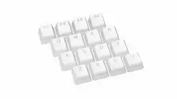 Капачки за механична клавиатура ENDORFY - 104 бр PBT, US Layout, Onyx White                          