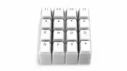 Капачки за механична клавиатура ENDORFY - 104 бр PBT, US Layout, Onyx White