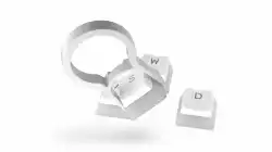 Капачки за механична клавиатура ENDORFY - 104 бр PBT, US Layout, Onyx White