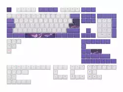 Капачки за механична клавиатура Dark Project - Violet Horizons PBT - ANSI & ISO                          