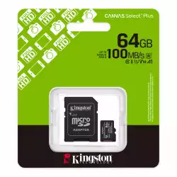 Карта памет Kingston Canvas Select Plus, microSDXC 64GB