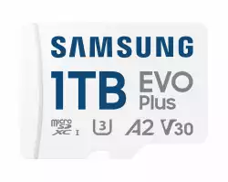 Карта памет Samsung EVO+, 1 TB, mSD + Адаптер, карта microSDXC