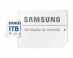 Карта памет Samsung EVO+, 1 TB, mSD + Адаптер, карта microSDXC