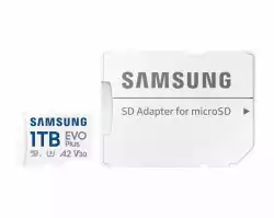 Карта памет Samsung EVO+, 1 TB, mSD + Адаптер, карта microSDXC
