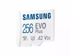 Карта памет Samsung EVO Plus, microSDXC, UHS-I, 256GB, Адаптер                          