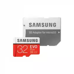 Карта памет Samsung MicroSD EVO Plus 32GB, Class 10, с адаптер