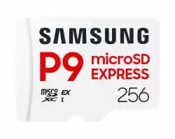 Карта памет Samsung microSDXC, 256GB, P9 Express, 800 MB/s, UHS-I 90 MB/s U3, V30, A1                          