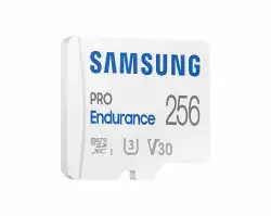 Карта памет Samsung PRO Endurance, microSDXC, UHS-I, 256GB, Адаптер