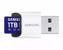 Карта памет Samsung PRO Plus 1 TB, microSDXC UHS-I Class 10, с адаптер