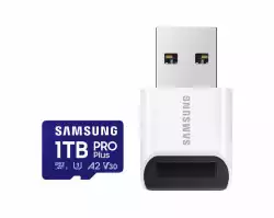 Карта памет Samsung PRO Plus 1 TB, microSDXC UHS-I Class 10, с адаптер                          