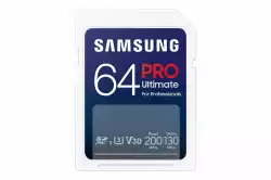 Карта памет Samsung PRO Ultimate SD Card 64GB UHS-I , U3, V30                          