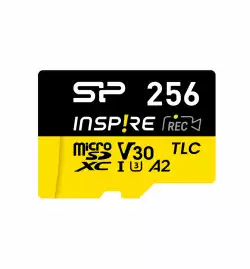 Карта памет Silicon Power Inspire 256GB, microSDXC, Class 10, SD Adapter                          