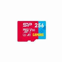 Карта памет Silicon Power Superior Gaming 256GB,microSDHC/SDXC, Class 10, A1, V30, UHS-I U3, SD Adapter