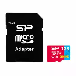 Карта памет Silicon Power Superior Gaming 128GB, microSDHC/SDXC, Class 10, A1, V30, UHS-I U3, SD Adapter                          