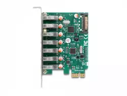 Карта PCI Express x1 Delock към 7 x external USB 5 Gbps Type-A
