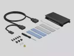 Карта за разширение на слотове Delock, PCI Express x4 към 1 x internal NVMe M.2 Key M, RGB LED, Low Profile
