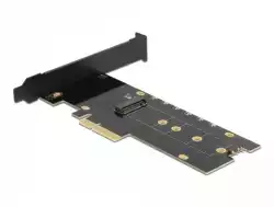 Карта за разширение на слотове Delock, PCI Express x4 към 1 x internal NVMe M.2 Key M, RGB LED, Low Profile