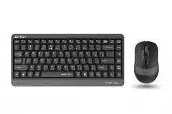 Комплект клавиатура и мишка A4TECH Fstyler FGS1110Q, Безжичен, Сива                          