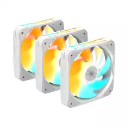 Комплект вентилатори 3-Pack GIGABYTE AORUS EZ CHAIN FAN 120 ICE, 120x120x25mm ARGB