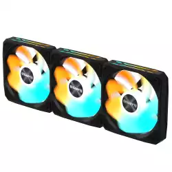 Комплект вентилатори 3-Pack GIGABYTE AORUS EZ CHAIN RVS FAN 120 - 120x120x25mm ARGB