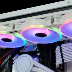 Комплект вентилатори EZDIY-FAB Moonlight White RGB PWM 120mm - 6 Pack